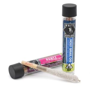 White Recluse High CBD Live Resin Pre Rolls